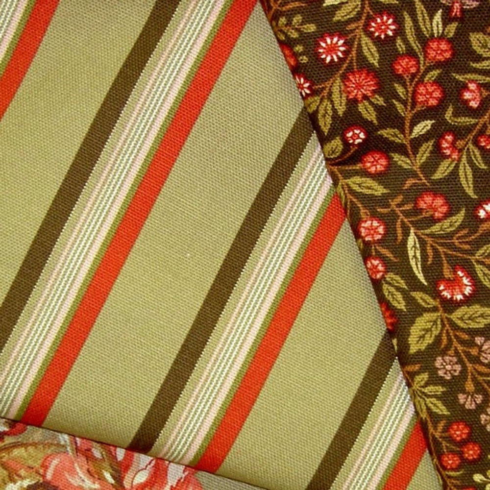 Cotton Astor Stripe Camel Fabric